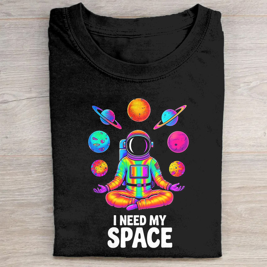 I Need My Space Astronaut Meditation T-Shirt
