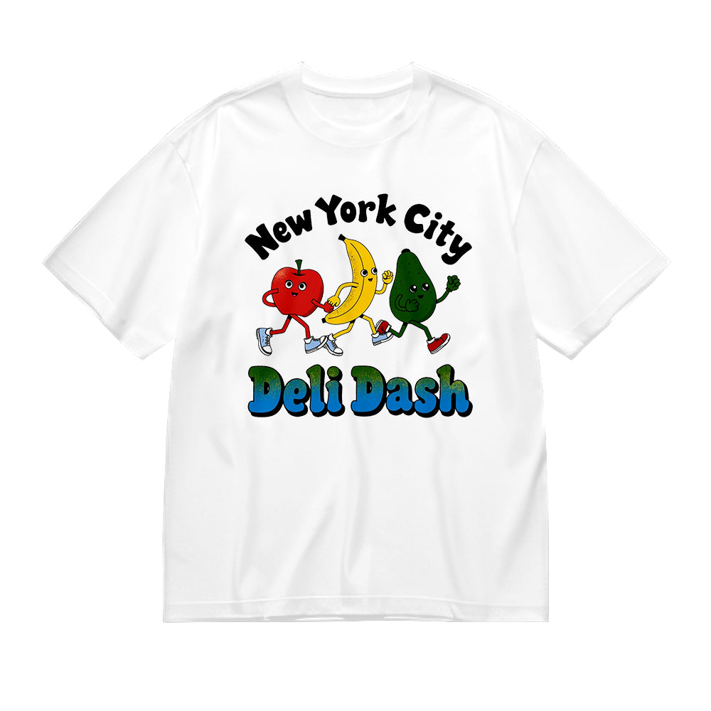 New York City Deli Dash Funny Fruit Runners T-Shirt