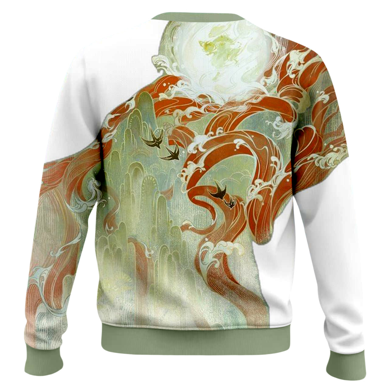 Dunhuang Art Print Crewneck Sweater
