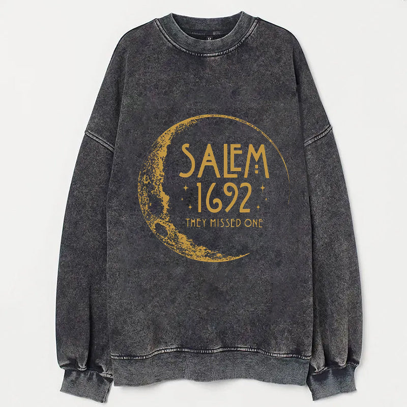 Salem 1692 They Missed One Crescent Moon Graphic T-Shirt