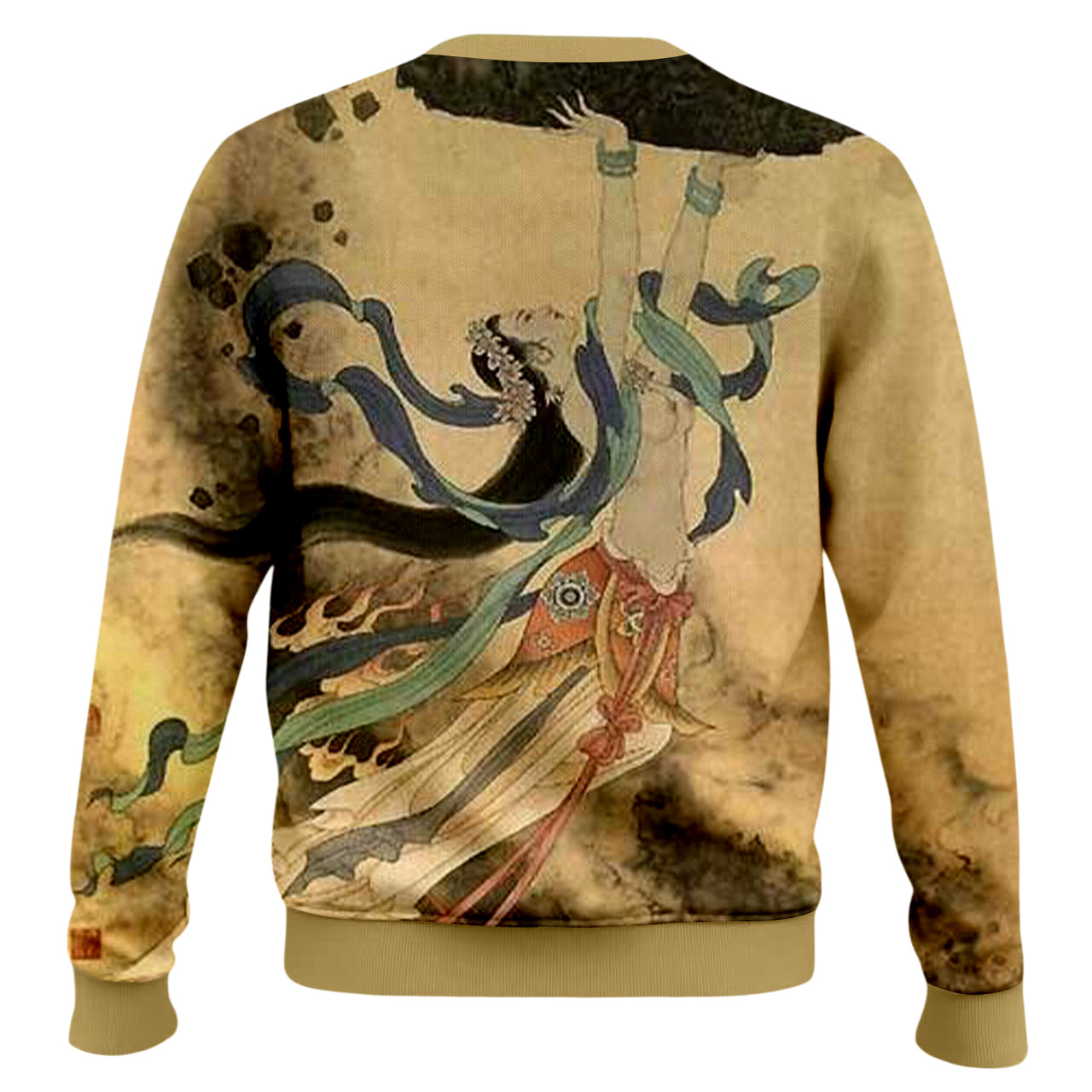 Vintage Dunhuang Art Print Crewneck Sweater