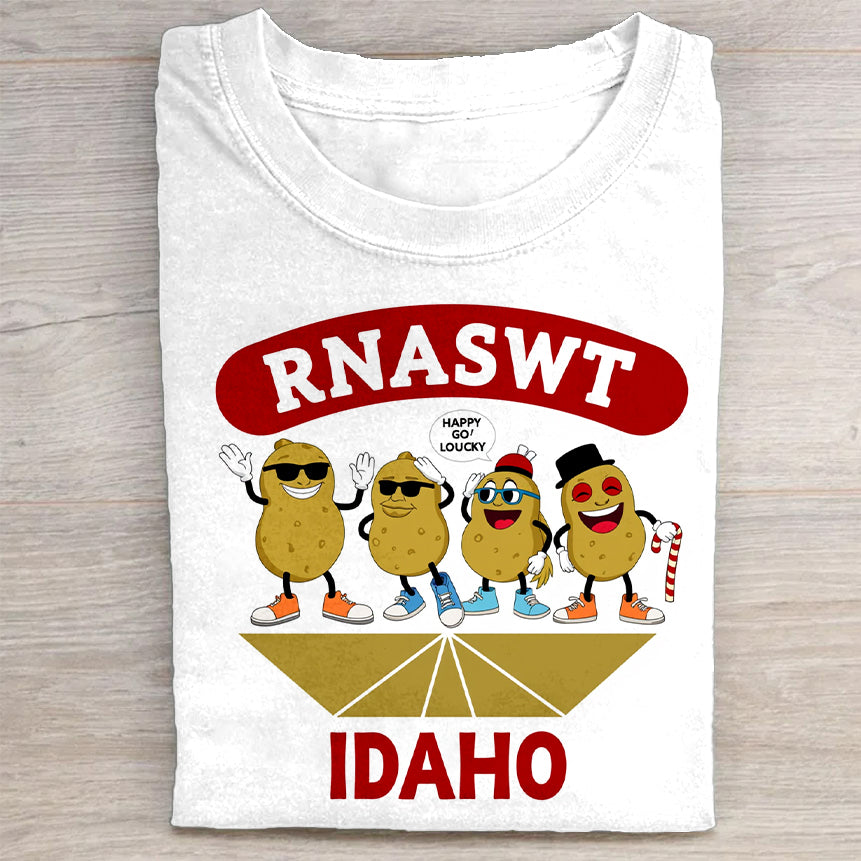 Funny Idaho Potato T-Shirt - RNASWT Happy Spudmas - Unisex T-Shirt