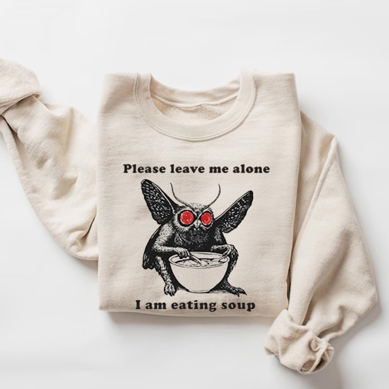 Mothman Eating Soup T-shirt/Sweatshirt - heygraff