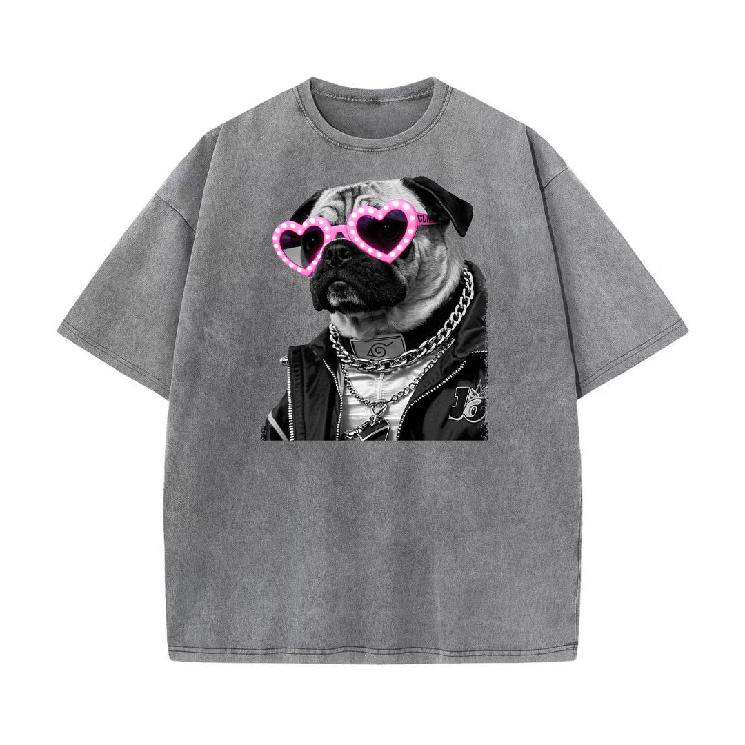 Funny Pug Sunglasses Unisex T-Shirt