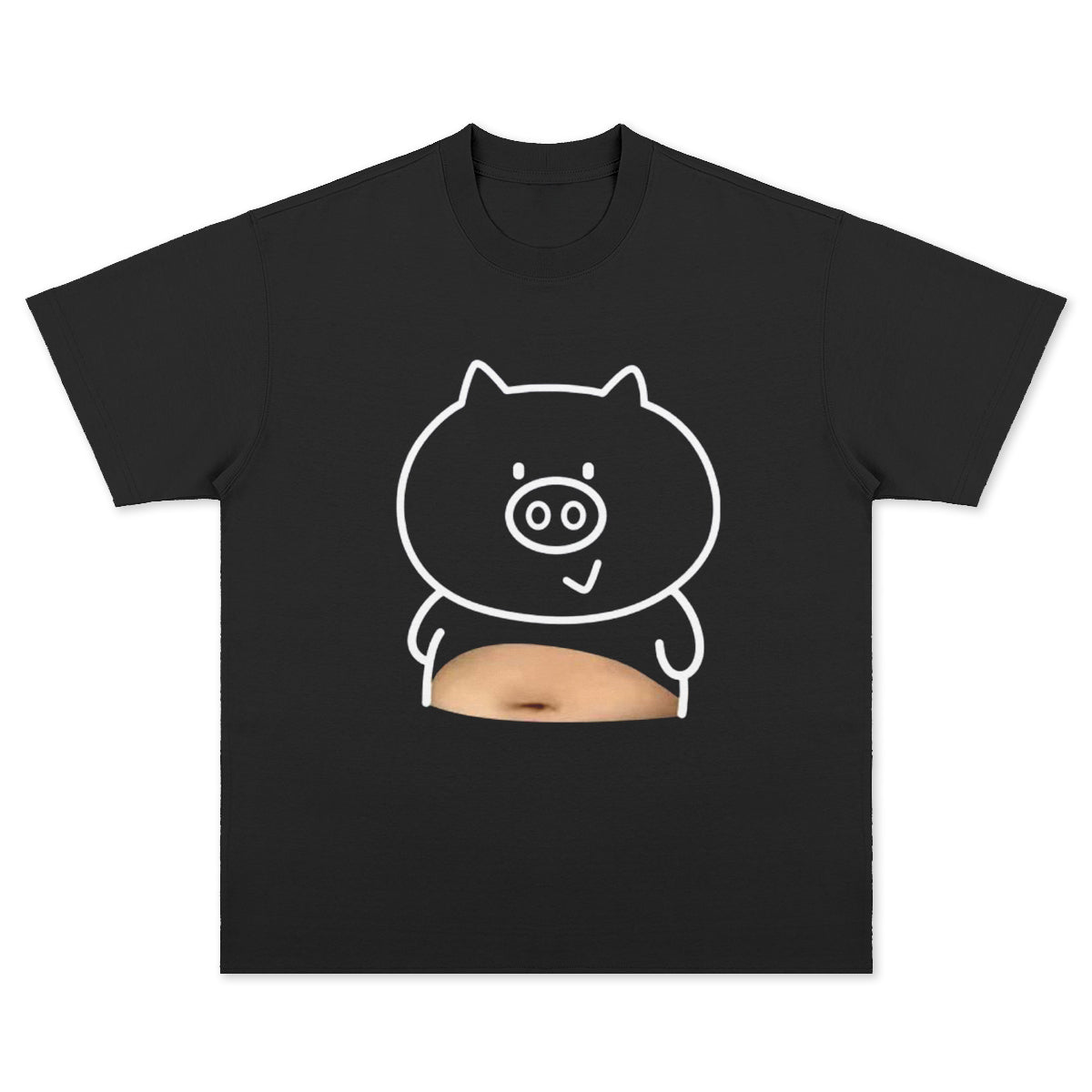 Funny Pig Graphic Cotton Tee