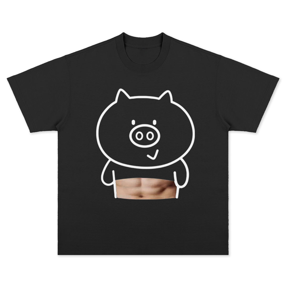 Funny Pig Graphic Cotton Tee