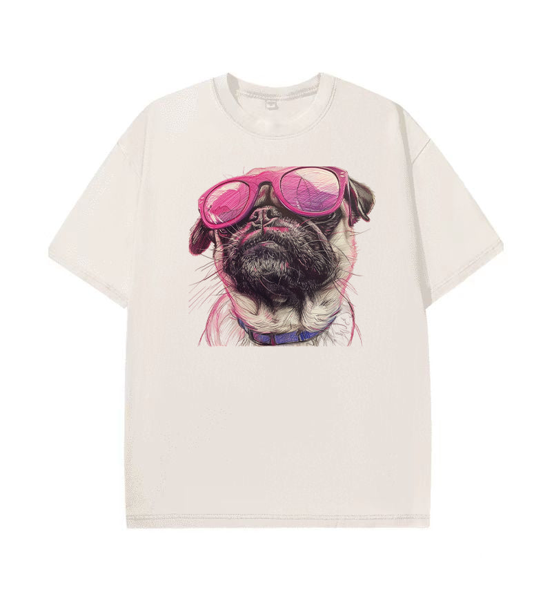 Funny Dog Sunglasses Unisex T-Shirt