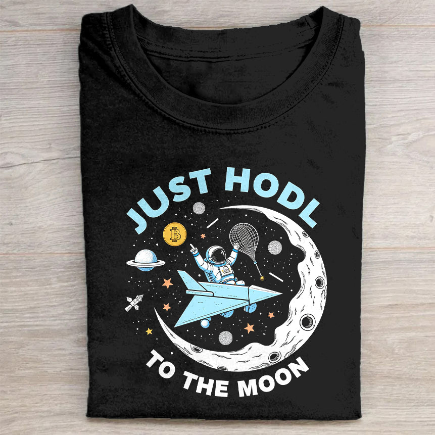 Just HODL to the Moon Astronaut T-Shirt