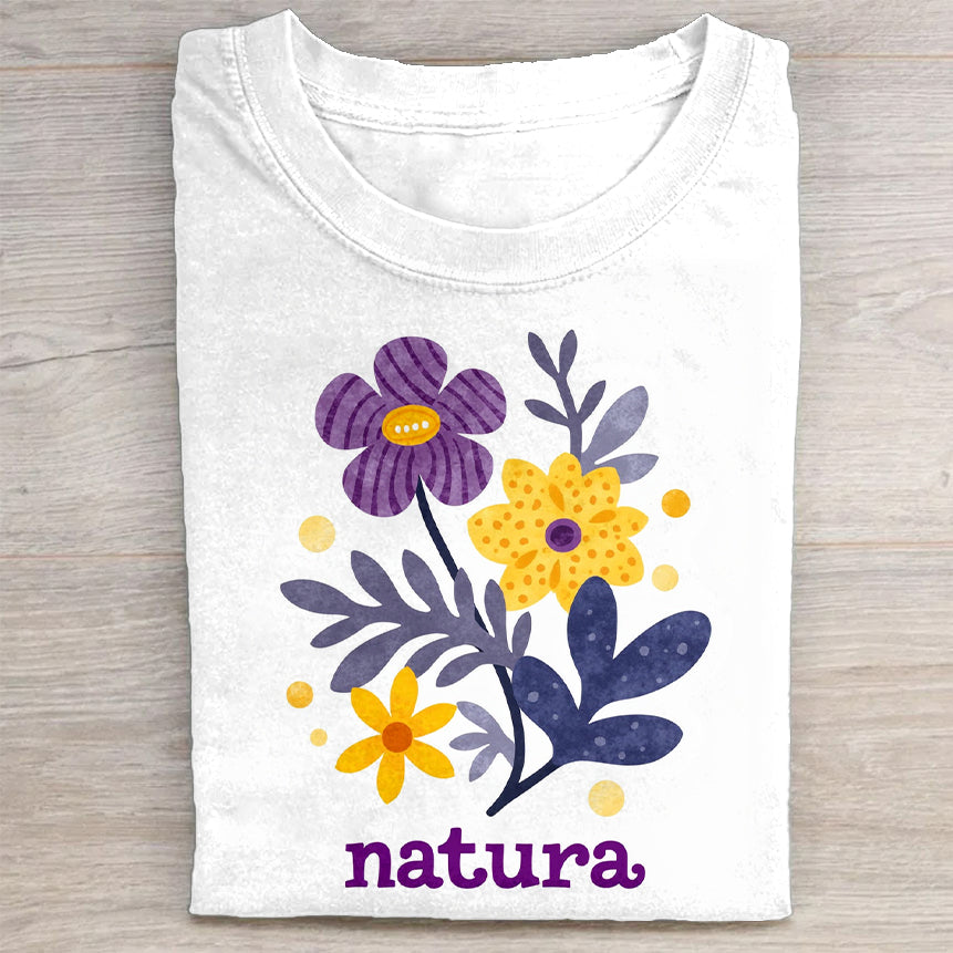 Colorful Floral Design Women's T-Shirt
