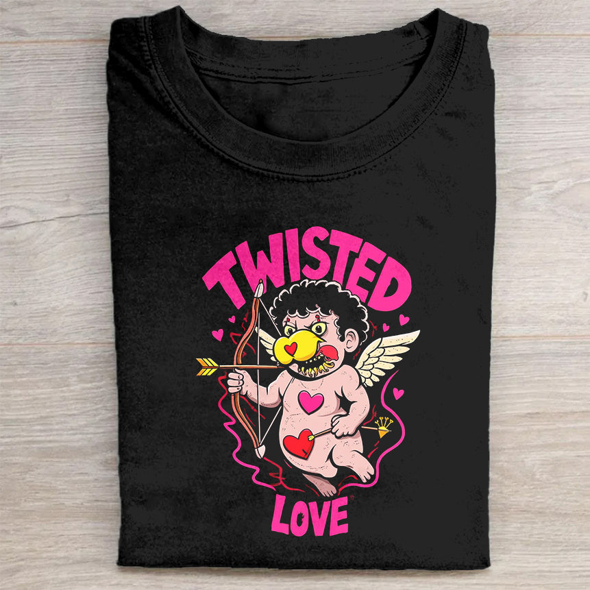Twisted Love Cupid Graphic T-Shirt
