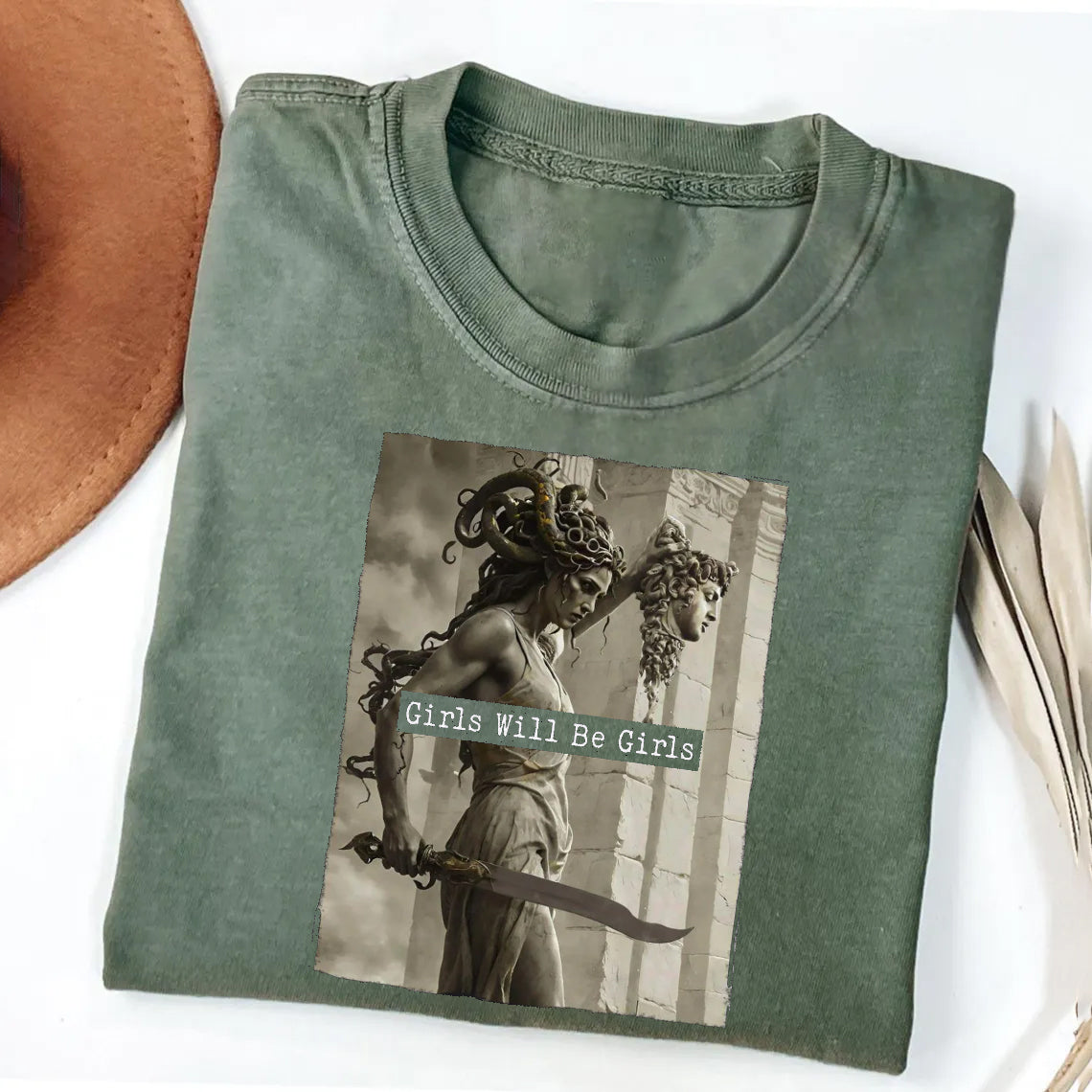 Retro Medusa with the Head of Perseus T-shirt