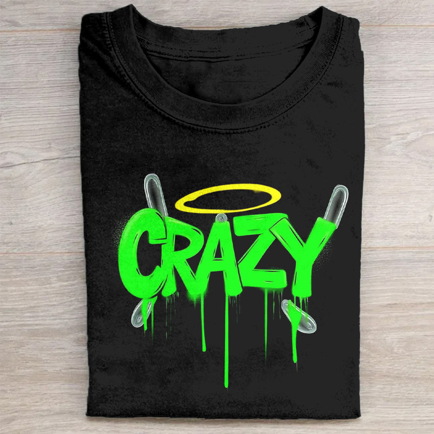 Crazy Angel Graphic T-Shirt