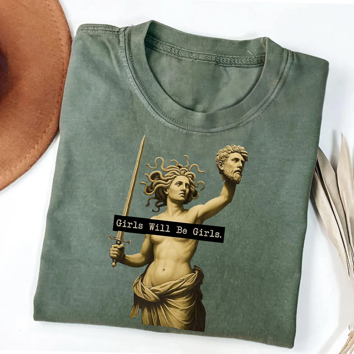 Retro Medusa with the Head of Perseus T-shirt