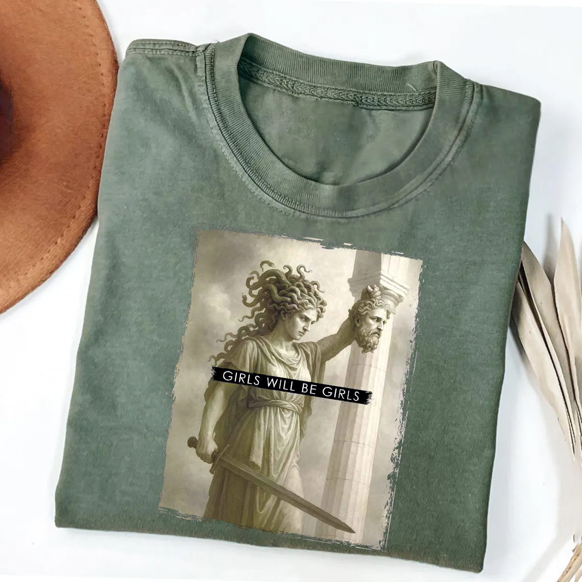 Retro Medusa with the Head of Perseus T-shirt
