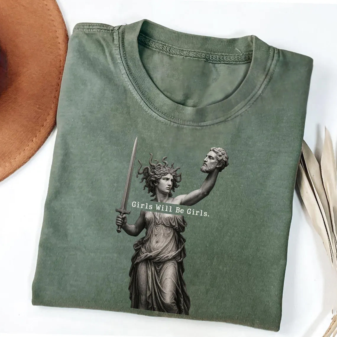 Retro Medusa with the Head of Perseus T-shirt