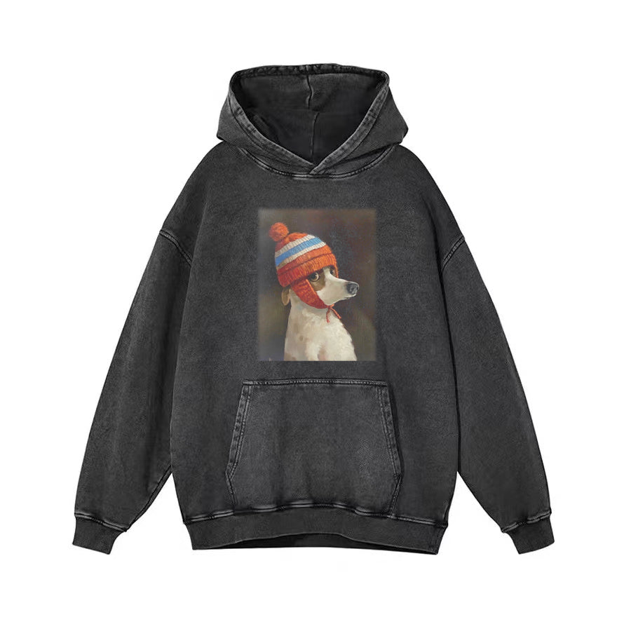 PUPPIES WITH COLD HATS T-SHIRT
