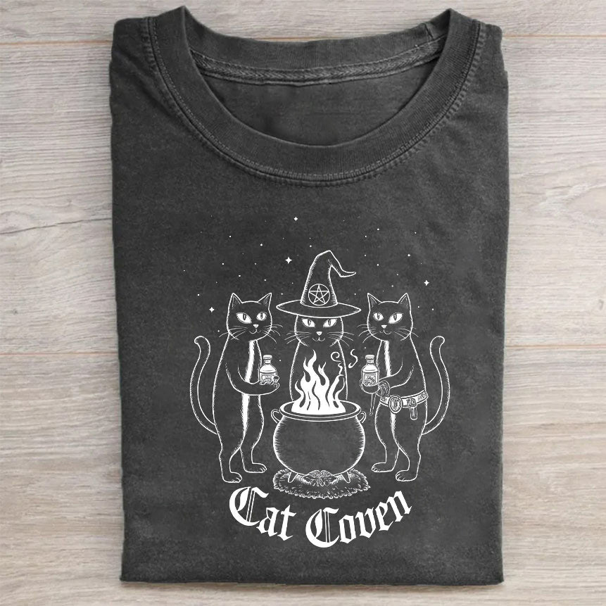 Cat Coven Graphic T-Shirt