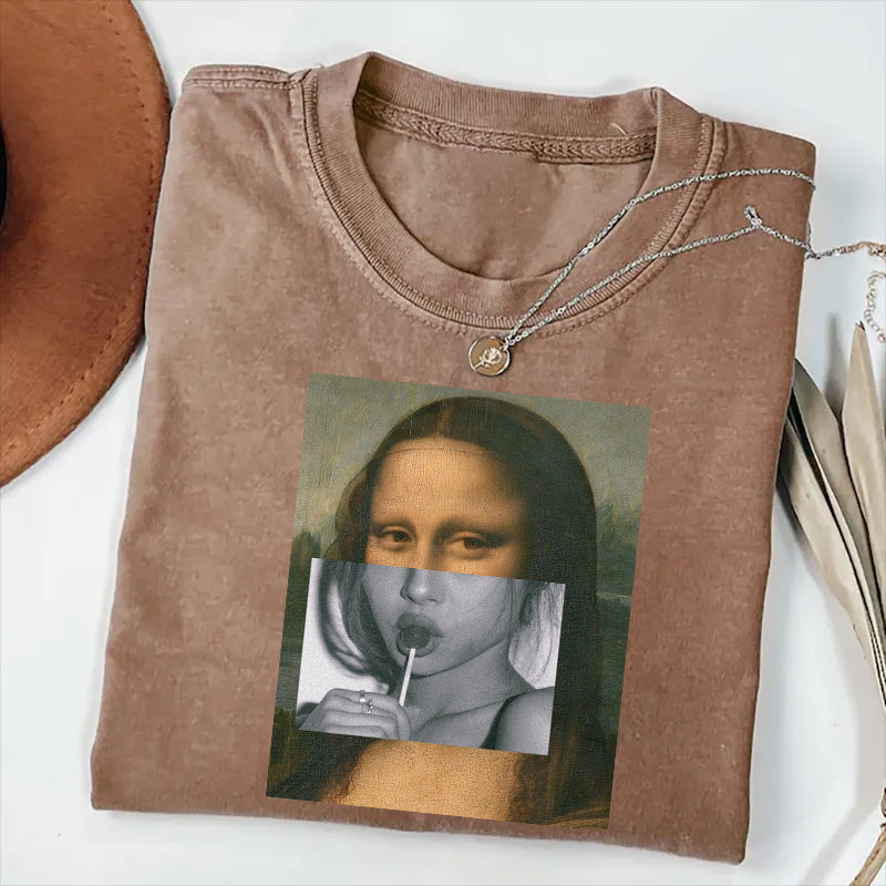 Mona Lisa Art Print Graphic T-Shirt