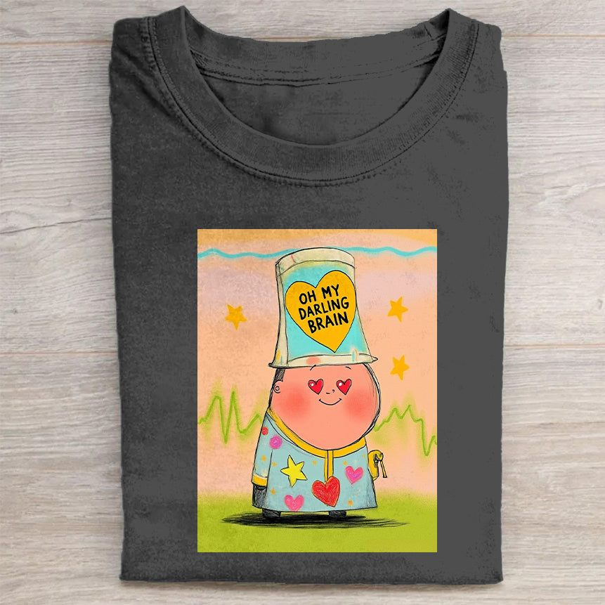 Cute Cartoon Character Graphic T-Shirt for Kids Soft and Comfortable Tee with Fun Design