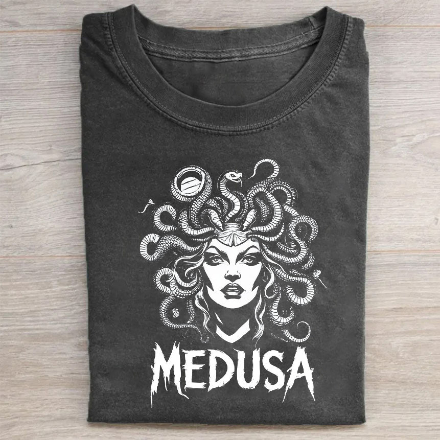Medusa Graphic T-Shirt for Men Women Unisex Cotton Tee Medusa Design Shirts