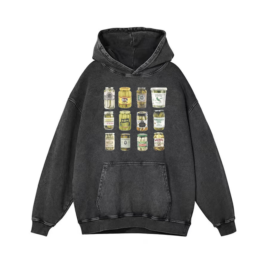 Vintage Canned Pickles Unisex Hoodie - heygraff