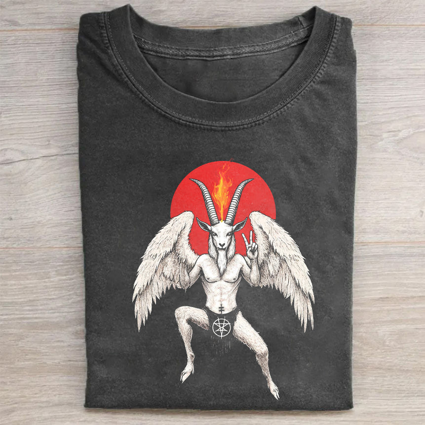 Angel Demon Wings T-Shirt with Unique Design for Men Women - Gothic Style Graphic Tee - Comfortable Casual Short Sleeve Top