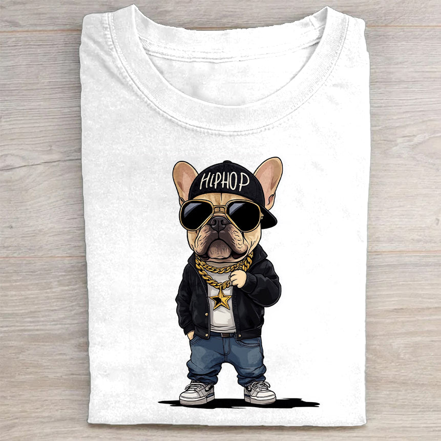 Stylish Dog Graphic T-Shirt