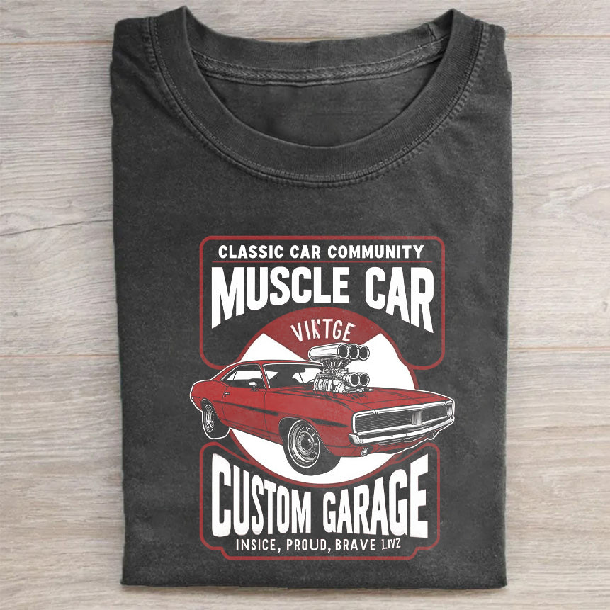 Classic Car Community Muscle Car Vintage Custom Garage T-Shirt