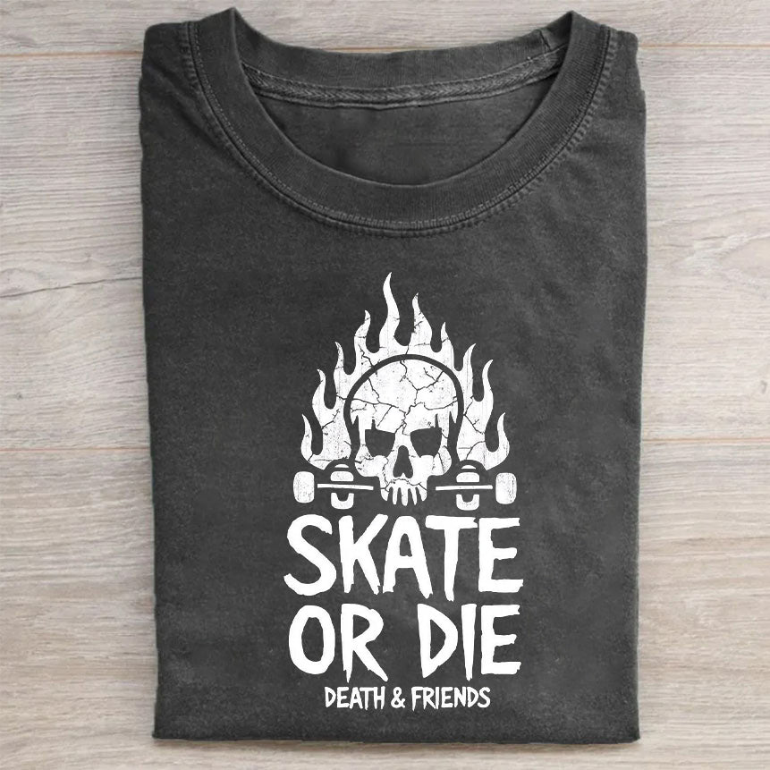 Skate or Die Death & Friends Graphic T-Shirt