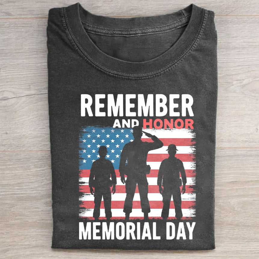 Remember and Honor Memorial Day T-Shirt