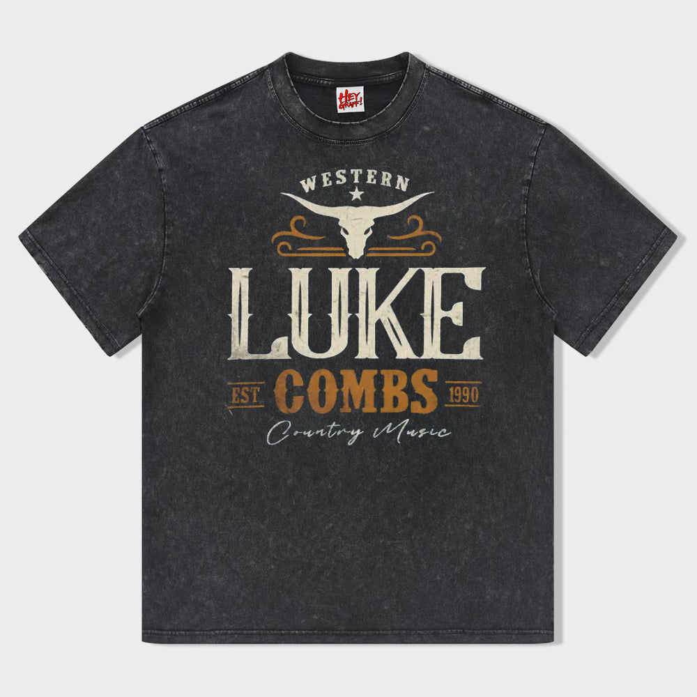 Vintage Luke Combs EST 1990 T-Shirt - heygraff