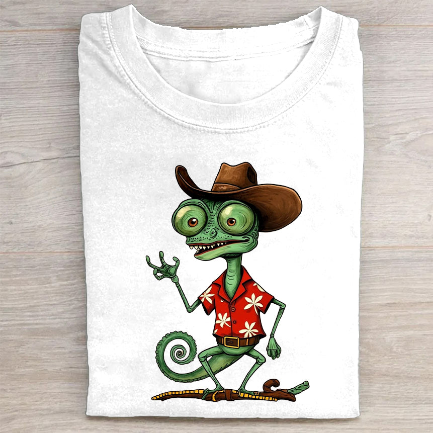 Cowboy Chameleon Graphic T-Shirt