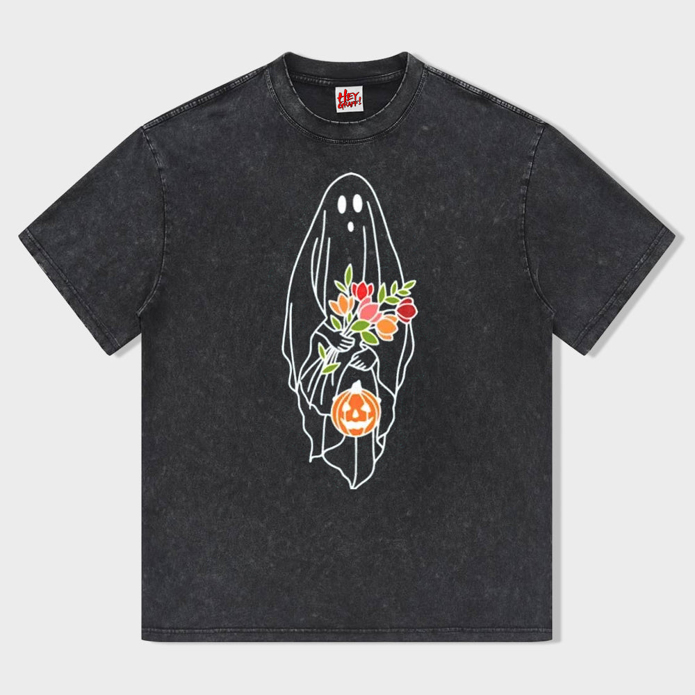 Spooky Season Floral T-Shirt - heygraff