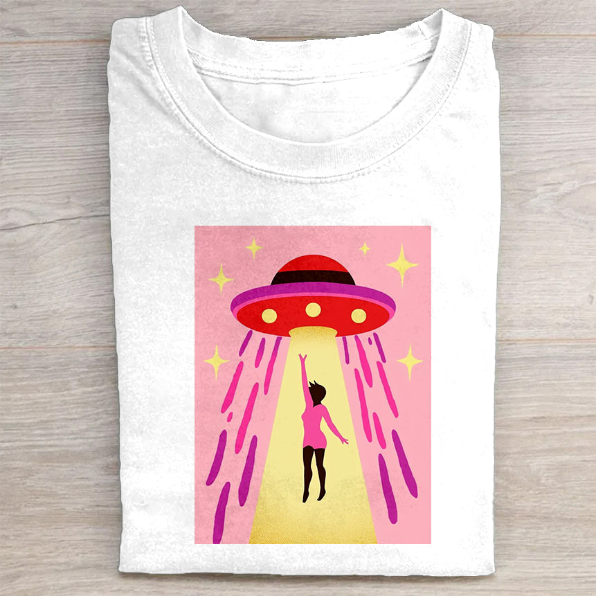 UFO Alien Abduction Women's Graphic T-Shirt