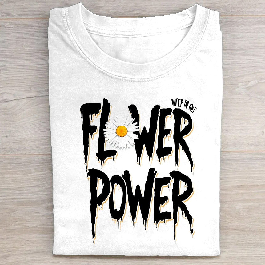 Flower Power Graphic T-Shirt