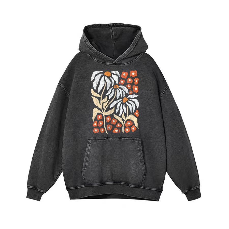 Boho Wildflowers Floral Nature Unisex Hoodie - heygraff
