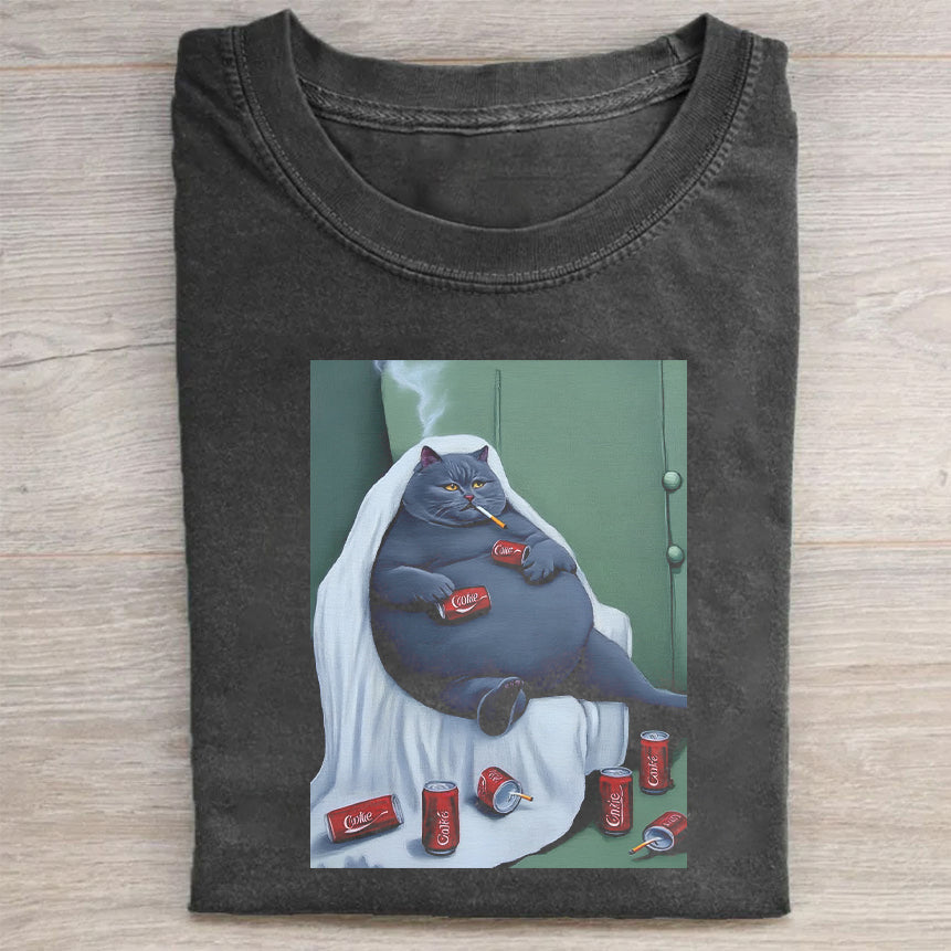 Cute Cat Graphic T-Shirt