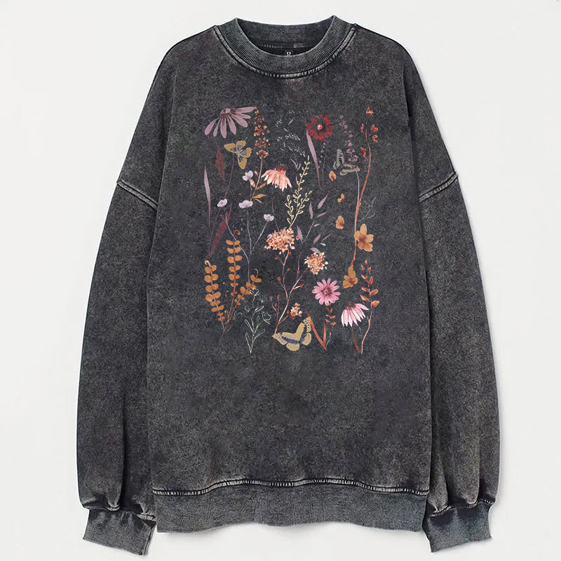 Pressed Flowers Unisex Sweatshirt - heygraff