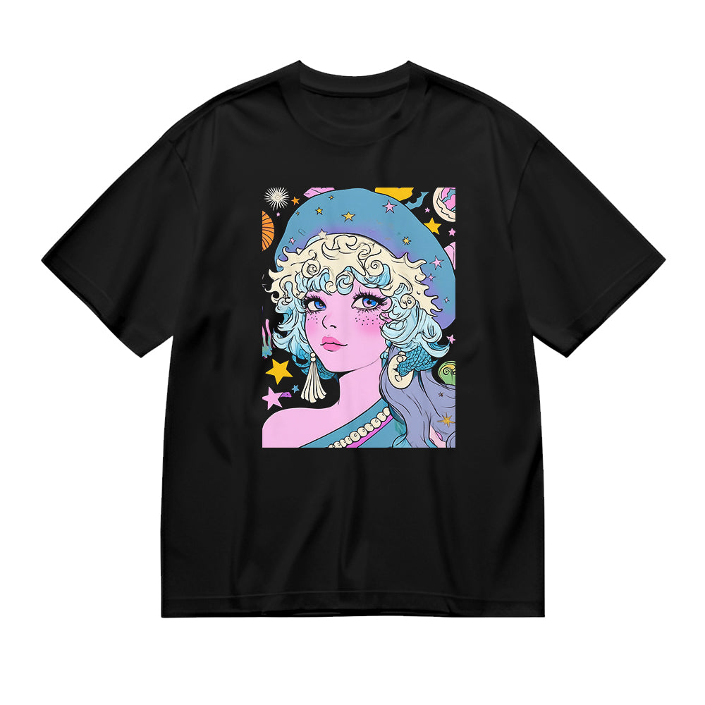 Colorful Anime Graphic T-Shirt
