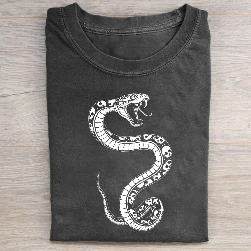 Snake Graphic Print Men's T-Shirt