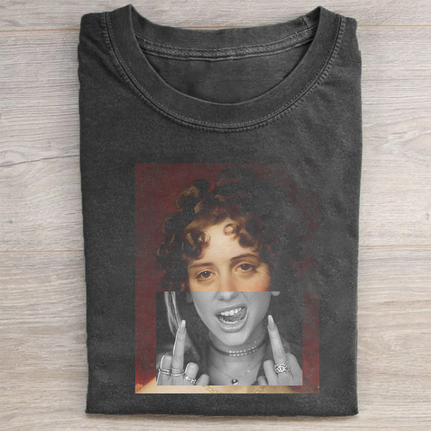 Vintage Graphic T-Shirt with Retro Portrait Design for Men Women Unisex T-Shirt