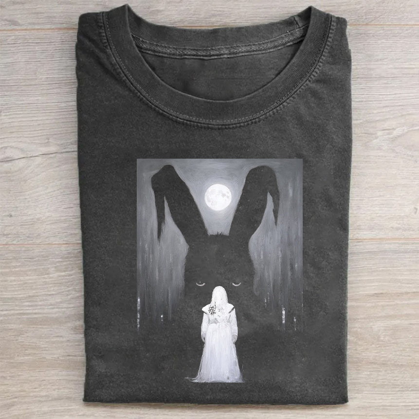 Mystery Rabbit Ghost Graphic T-Shirt
