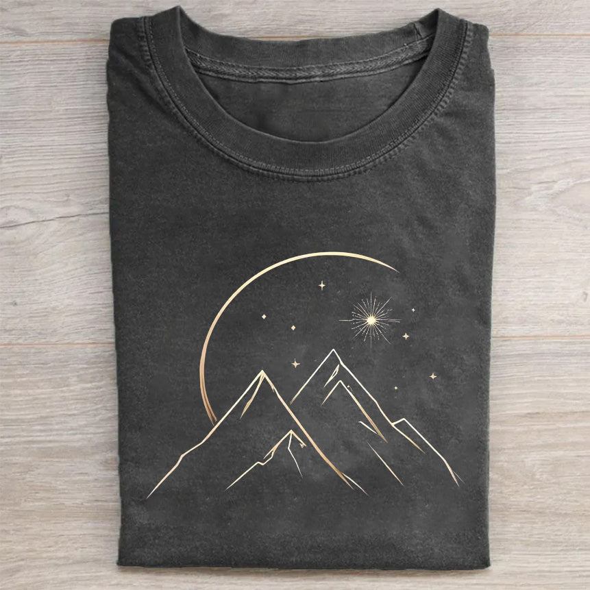 Mountain Moon Graphic T-Shirt