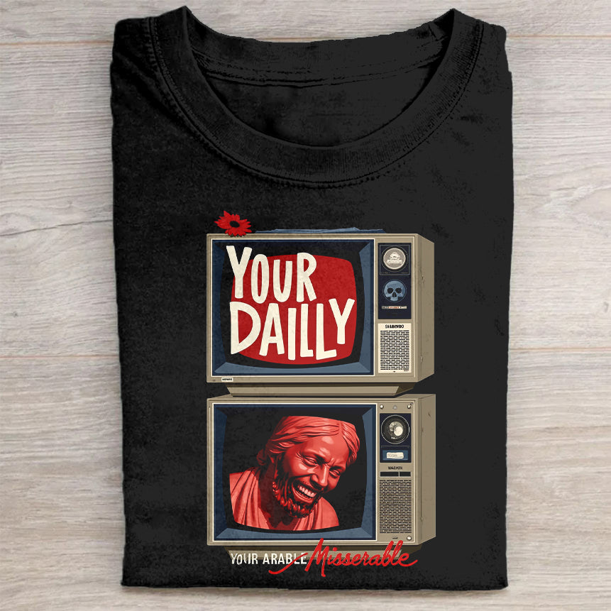 Your Daily News Vintage TV Graphic T-Shirt