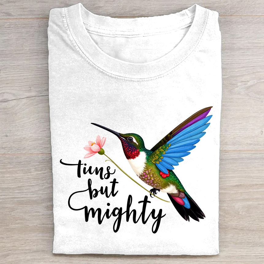 Tiny but Mighty Hummingbird Graphic T-Shirt