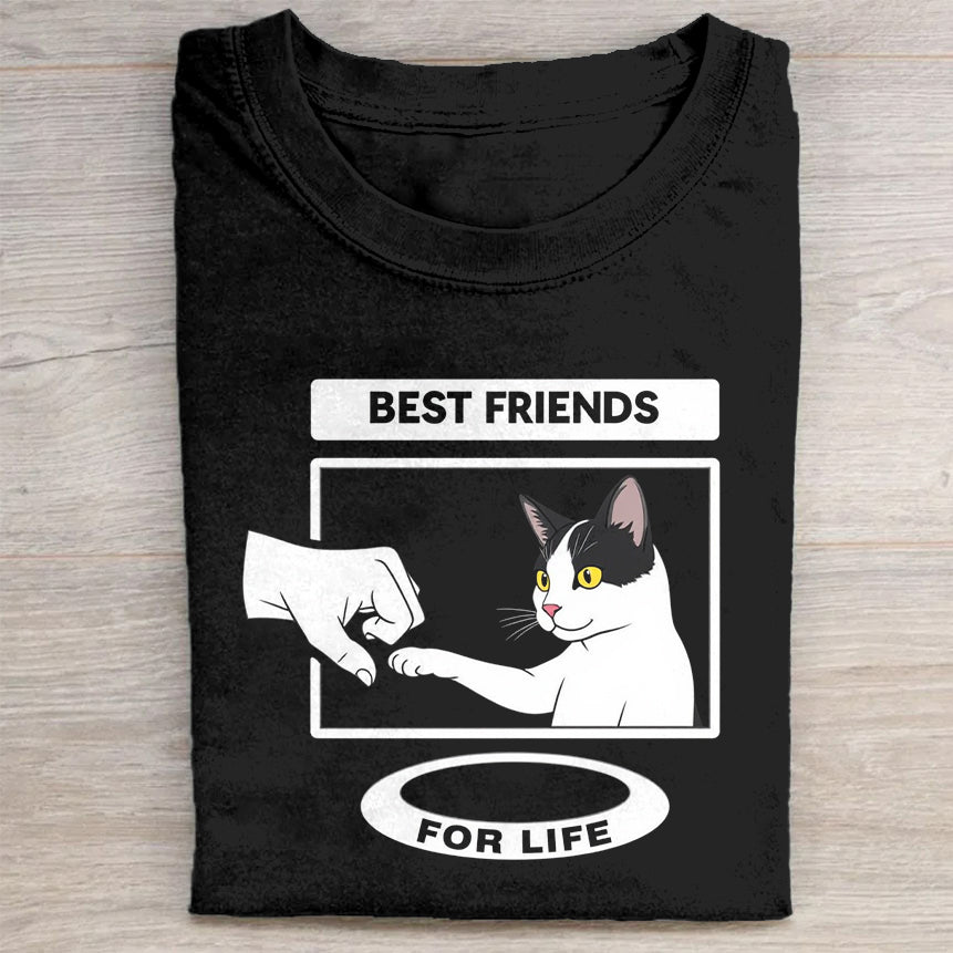 Best Friends for Life Cat Friendship T-Shirt