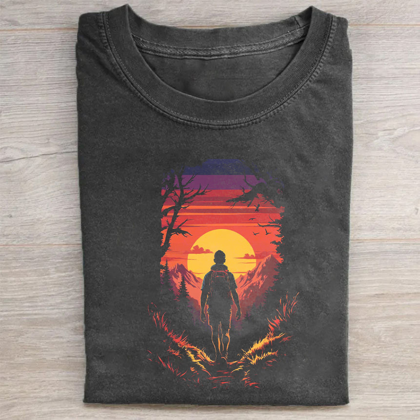 Sunset Journey Graphic T-Shirt