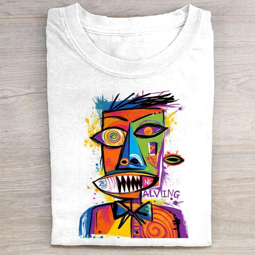 Colorful Abstract Art Graphic T-Shirt