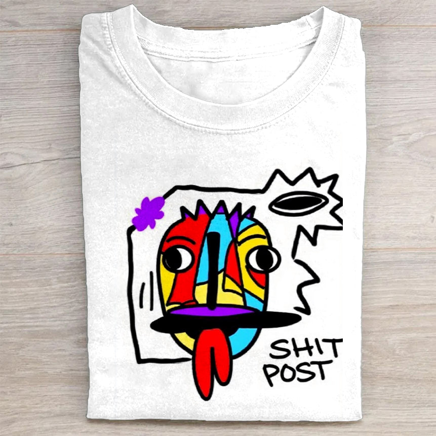 Colorful Abstract Art Graphic T-Shirt