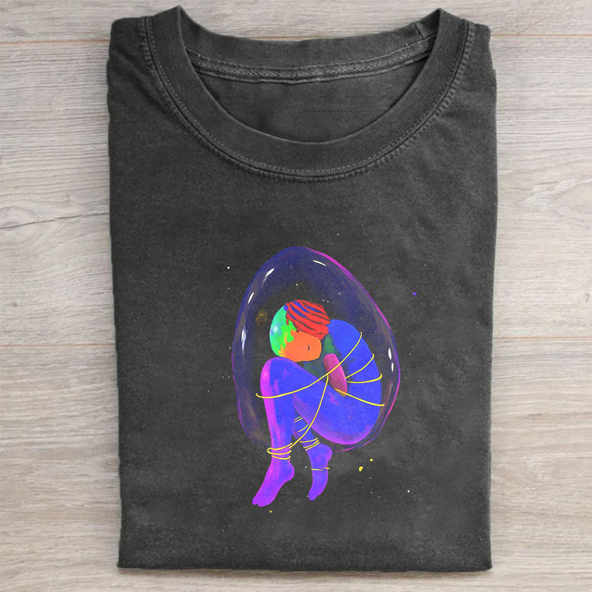Colorful Abstract Art Graphic T-Shirt